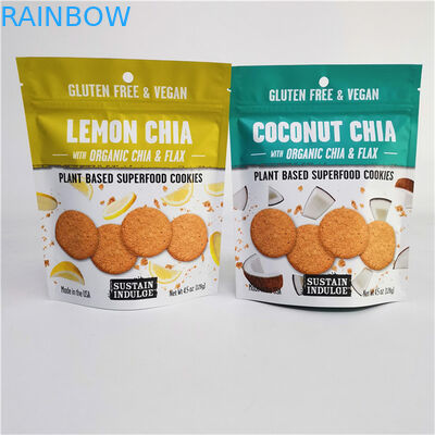 Logo personalizzato stampato in foglio di alluminio Mylar Doypack con superficie di stampa in intaglio