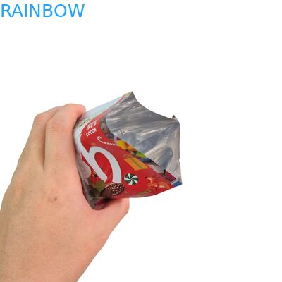Sacchetto con cerniera in foglio di alluminio termosaldabile per imballaggio snack alimentare biodegradabile per noci, tè, caffè, cibo per animali domestici