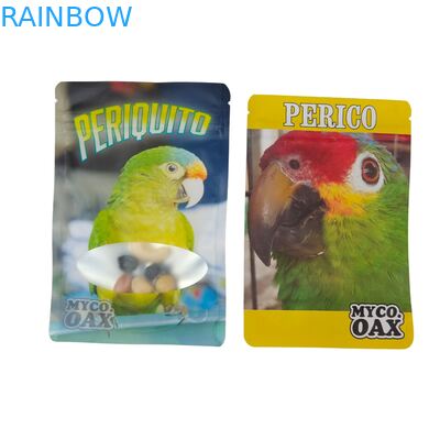 Disegno su misura Chiusura a prova di umidità Chiusura chiusura chiusa trasparente anteriore Foglio di alluminio Retro Sacchetto di plastica Mylar per lo zucchero