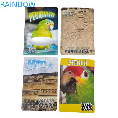 Disegno su misura Chiusura a prova di umidità Chiusura chiusura chiusa trasparente anteriore Foglio di alluminio Retro Sacchetto di plastica Mylar per lo zucchero