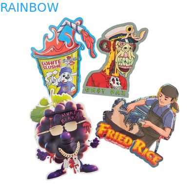 Sacchetti Mylar a prova di bambino da 3,5 g con chiusura a zip irregolare, stampa digitale, PET, per confezioni di biscotti e caramelle gommose commestibili