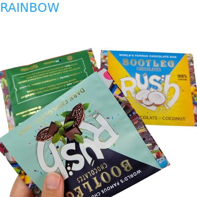 Sacchetto di foglio di alluminio commestibile Sigillo posteriore Piccolo sacchetto di plastica Mylar Avena Cioccolato Energy Bar Cookie Snack Sacchetto di imballaggio per caramelle