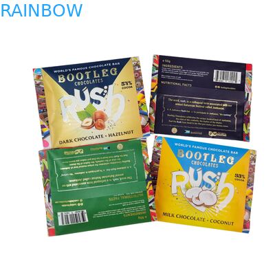 Sacchetto di foglio di alluminio commestibile Sigillo posteriore Piccolo sacchetto di plastica Mylar Avena Cioccolato Energy Bar Cookie Snack Sacchetto di imballaggio per caramelle