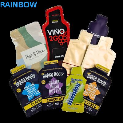 Busta per imballaggio in plastica con stampa digitale personalizzata, stampa a caldo, 5 ml, 10 ml, 30 ml, busta per campioni piccoli, busta personalizzata