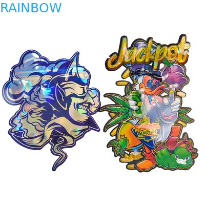 Sacchetti Mylar Doypack Fustellati per Alimenti Cali 3.5g 7g 14g 28g Sugar Cookie Lucidi/Opachi, a Prova di Odore con Chiusura Zip