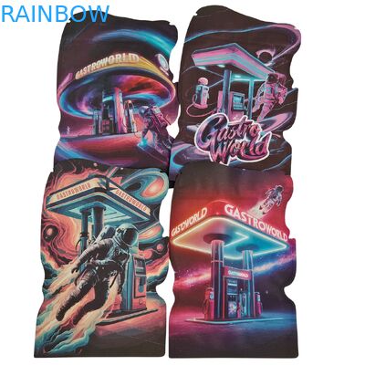 Sacchetti in Mylar fustellati a forma irregolare per biscotti, caramelle gommose, tabacco, sacchetti in plastica PET con cerniera a prova di bambino