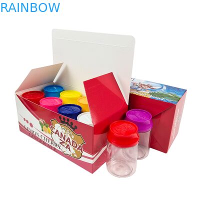 Scatola per alimenti in plastica PET da 3,5 g per caramelle alla soda con coperchio a vite