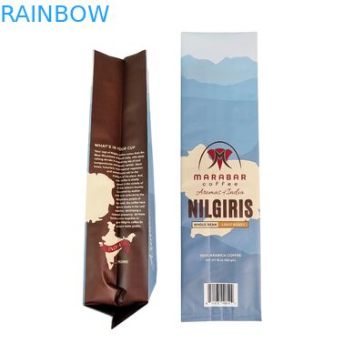 Sacchetto per chicchi di caffè con zip e valvola personalizzato