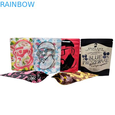 Sacchetti alimentari Mylar a prova di odore ripetibili da 3,5-28 g stampati su misura