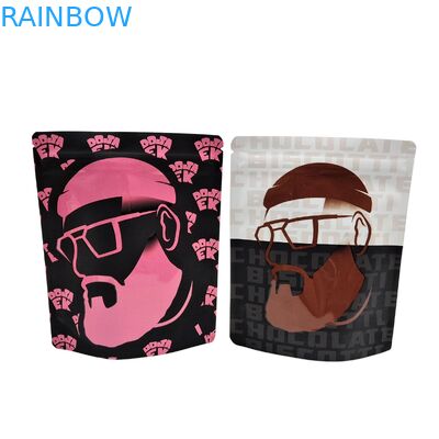 Sigillo termico riutilizzabile 3.5g 1oz sacchetti a cerniera Mylar Stand-up Folietta di alluminio antiodore Cali Food Storage Sacchetti Mylar stampati su misura