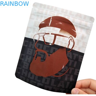 Sigillo termico riutilizzabile 3.5g 1oz sacchetti a cerniera Mylar Stand-up Folietta di alluminio antiodore Cali Food Storage Sacchetti Mylar stampati su misura