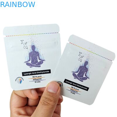 Dimensioni personalizzate sigillo termico cosmetico campione sacchetto di foglio di alluminio con logo personalizzato