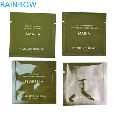 Lozione cosmetica shampoo cura della pelle sacchetto campione imballaggio mini sacchetto campione imballaggio di plastica crema maschera foglio campione borse