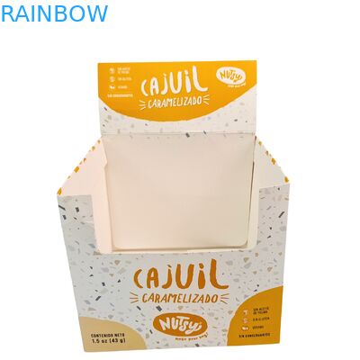 Scatola di carta pieghevole per espositori al dettaglio personalizzati da 3,5 g per confezioni alimentari di cereali, frutta secca, noci e cereali istantanei per la colazione