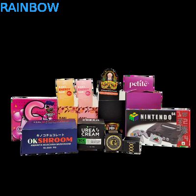 Scatola di carta Kraft pieghevole personalizzata con cartone da 350 g per il bancone al dettaglio