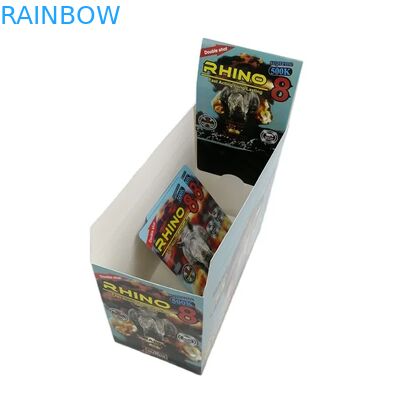 Ingrosso Personalizzato Rhino 100k 150k 200k Capsule Integratori Medicine Confezione 3D con Scatola Espositiva in Cartone