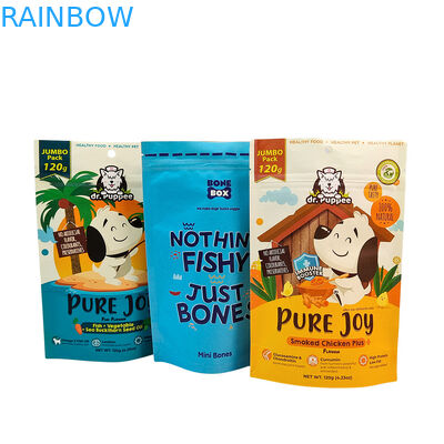 Borsa in piedi riutilizzabile ecologica con spessore da 50 a 200 micron per imballaggi per alimenti per animali domestici