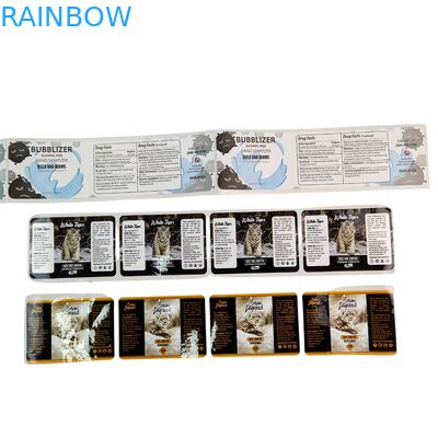 PVC adesivo vinile PVC adesivo di carta impermeabile UV ologramma stampato etichetta adesiva in rotoli etichette di imballaggio