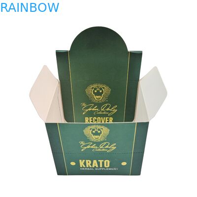 Carta Kraft riciclabile Cartone Kraft Kraft per snack per biscotti Bar energetica Cartone cosmetico Contatore di visualizzazione Imballaggio Spugna