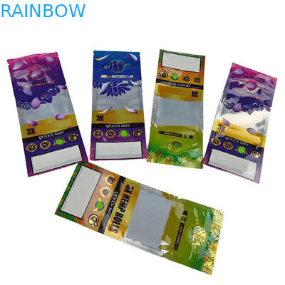 Ziplock Zipper Doypack Plastic Bags Grabba Leaf Zipper Sachet Cigar Packaging Plastic Wrappers With Paper Display Box