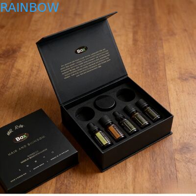 Cartelle cosmetiche di lusso personalizzate all'ingrosso, regalo magnetico, inserto in schiuma EVA, laminazione opaca, materiale biodegradabile per profumi artigianali