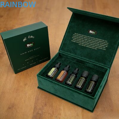 Cartelle cosmetiche di lusso personalizzate all'ingrosso, regalo magnetico, inserto in schiuma EVA, laminazione opaca, materiale biodegradabile per profumi artigianali