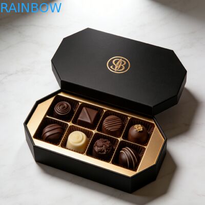 Logo personalizzato Scatola regalo di cioccolato personalizzata Imballaggio Caramelle Cosmetici di cioccolato Scatola bar di cioccolato vuota Scatola