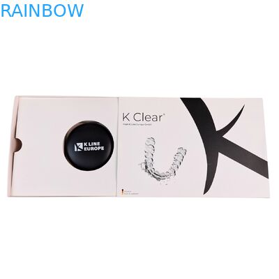 Fabrica taglia personalizzata cartelle biodegradabili carta kraft denti vuoti casse allineatore orologio gioielli regalo scatola magnetica con incisione