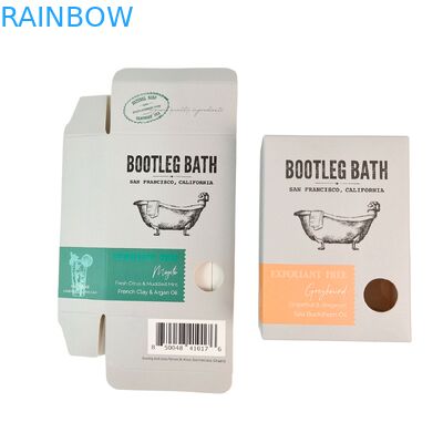 Scatola di imballaggio cosmetico biodegradabile personalizzata con design classico e laminazione lucida