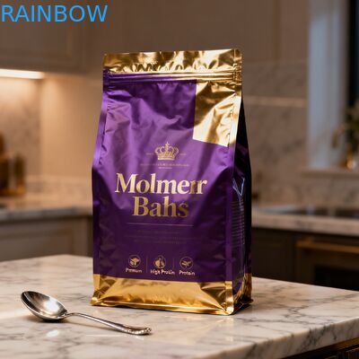 Imballaggio alimentare biodegradabile per animali su misura Sacchetti di Mylar Side Gusset Sacchetto per cani, gatti e animali da compagnia Sacchetto a cerniera con valvola