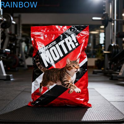 Imballaggio alimentare biodegradabile per animali su misura Sacchetti di Mylar Side Gusset Sacchetto per cani, gatti e animali da compagnia Sacchetto a cerniera con valvola