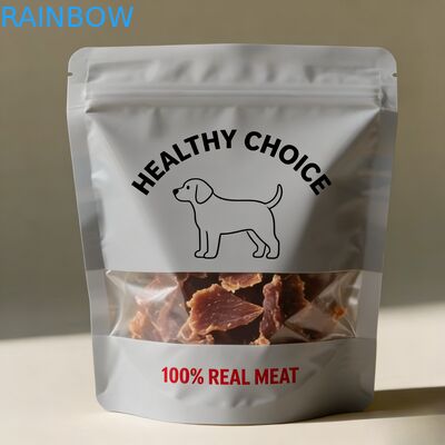 Busta Mylar Stand-Up Personalizzata, Richiudibile, a Prova di Umidità per Alimenti per Animali Domestici, per Snack per Cani