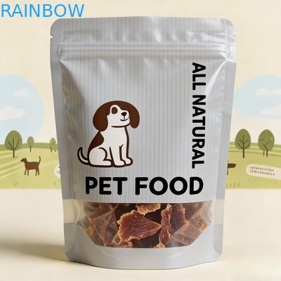 Busta Mylar Stand-Up Personalizzata, Richiudibile, a Prova di Umidità per Alimenti per Animali Domestici, per Snack per Cani
