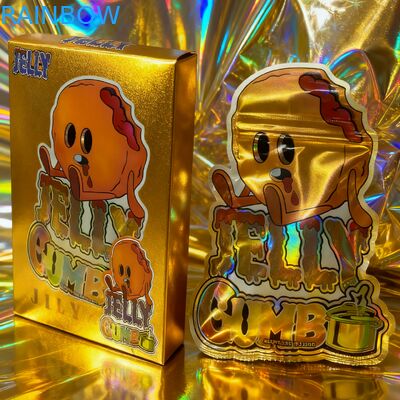 Sacchetti Mylar Richiudibili da 3,5g Personalizzati per Confezioni di Snack Stand Up Pouches