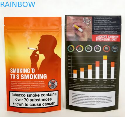 Borsa a chiusura a prova di odore per prodotti alimentari stampata su misura per imballaggi per snack