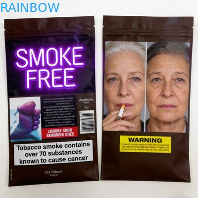 Busta per sigarette richiudibile con 3 guarnizioni laterali 25g 30g 40g 50g 100g Borsa per sigarette con foglie da fumo Borsa per tabacco con cerniera