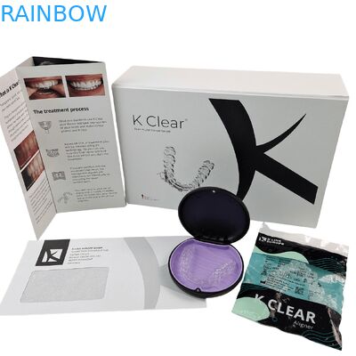 Scatola ortodontica riciclabile con logo personalizzato e chiusura magnetica per imballaggio dentale