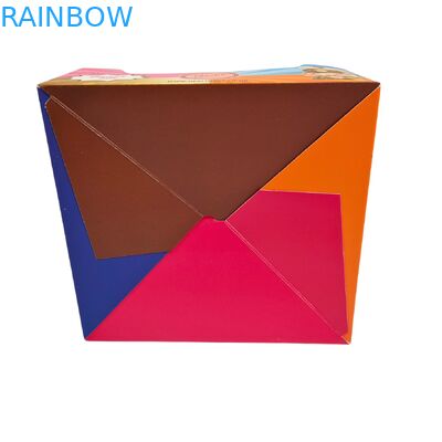 Scatola espositiva in cartone stampata su misura con spessore 350 g e stampa a caldo per confezioni al dettaglio di snack