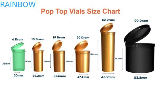 Colori personalizzati 80mm 98mm 109mm 116mm Tubi a prova di bambino Squeeze Pop Tops Tubi di plastica per pre-confezionamento con etichetta adesiva