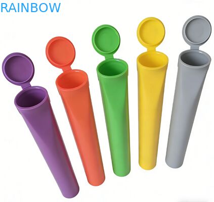 Colori personalizzati 80mm 98mm 109mm 116mm Tubi a prova di bambino Squeeze Pop Tops Tubi di plastica per pre-confezionamento con etichetta adesiva