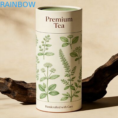 Imballaggi in cilindro biodegradabili e personalizzabili, ecologici, tubi e scatole di carta per imballaggi cosmetici e profumi sicuri per uso alimentare