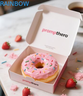 Scatola regalo pieghevole biodegradabile personalizzabile per imballaggi da forno e macaroni da pasticceria