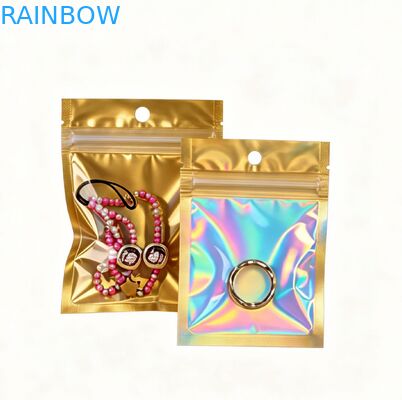 Stampa su misura Sacchetto di imballaggio riciclabile in PVC in plastica opaca ricapribile con sigillo a tre lati