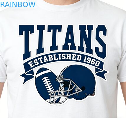 Etichetta di stampa termologica olografica d'argento luminosa personalizzata Sticker di abbigliamento per trasferimento di calore