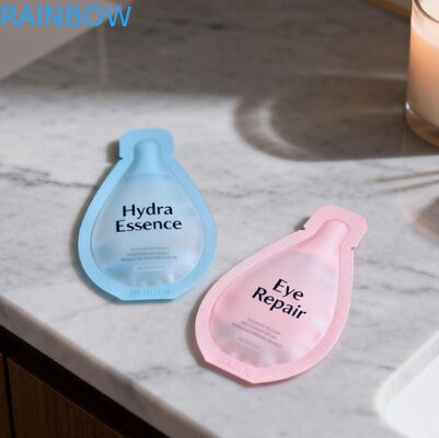 Lozione per la cura della pelle personalizzata Crema imballaggio di plastica Piccolo campione cosmetico sacchetto sacchetto di foglio Mylar sacchetti di sigillo termico sacchetti di piccolo mini sacchetto