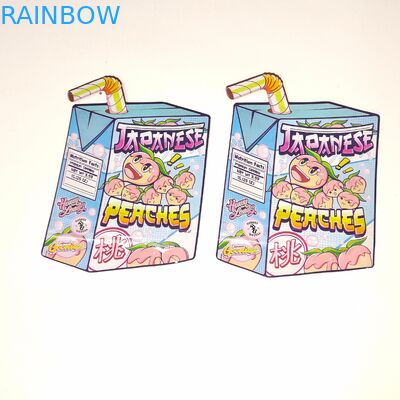 Sacchetti olografici personalizzati in mylar con cerniera richiudibile - A prova di odore, materiale per uso alimentare e design personalizzabile per il confezionamento di snack