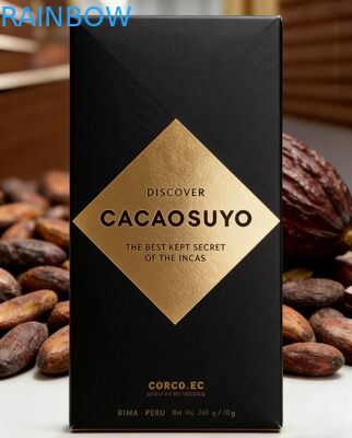 Scatola di carta Kraft personalizzata carta da carta stampata biodegradabile per alimenti cartone barrette di cioccolato scatola di imballaggio finestra chiara scatole regalo vuote