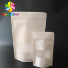 Stia sulla borsa bianca della carta kraft del sacchetto che imballa la serratura della chiusura lampo del pacchetto di Doy per la polvere delle proteine del latte