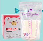 Sacchetti di plastica riutilizzabili che imballano stoccaggio presterilizzato su ordinazione del latte materno del bambino