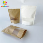 Stampa su misura bianca di plastica della carta di imballaggio per alimenti Brown della laminazione riutilizzabile